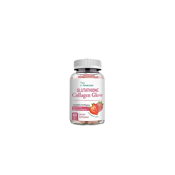 Nature Glow collagen glow strawberry flavor 60 organic gummies