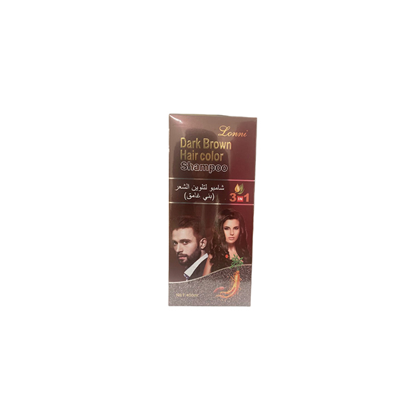 Lonni Hair Color Shampoo Dark Brown 400ml
