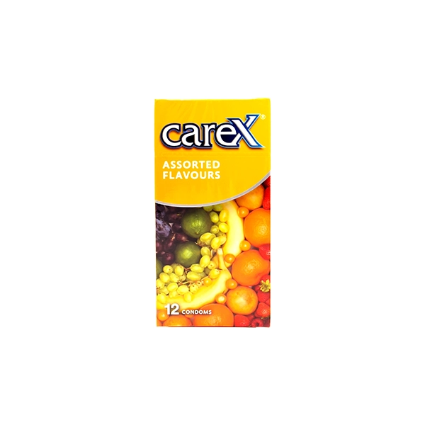 CAREX Assorted Flavours Condom – 12 pcs