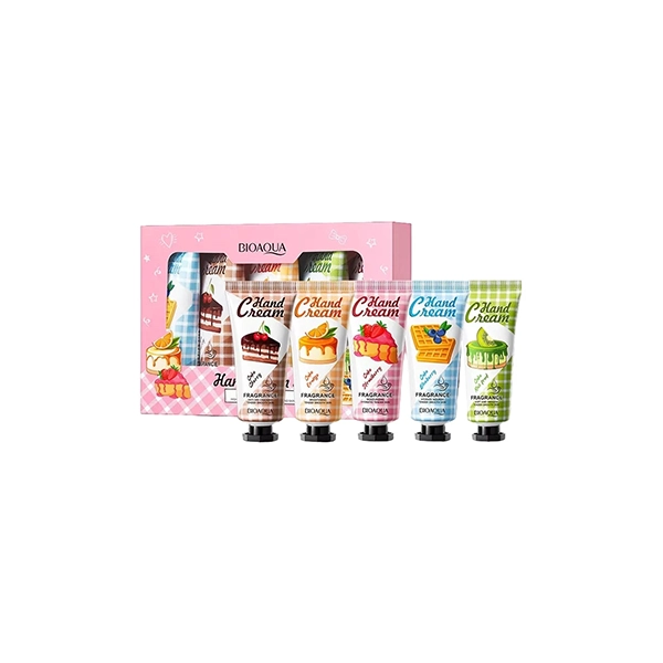 BIOAQUA Hand Cream Set 5 pcs(Kiwi, Chocolate, Strawberry, Orange